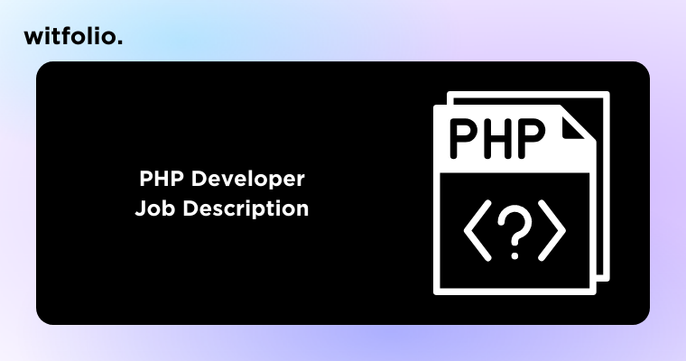 PHP Developer Job Description