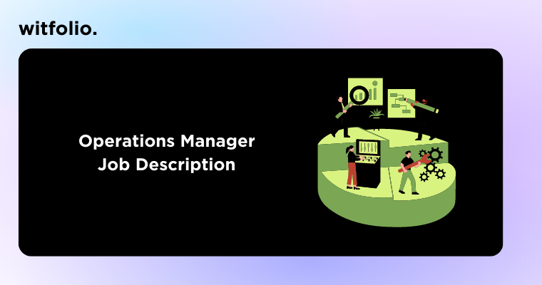 Operations Manager Job Description